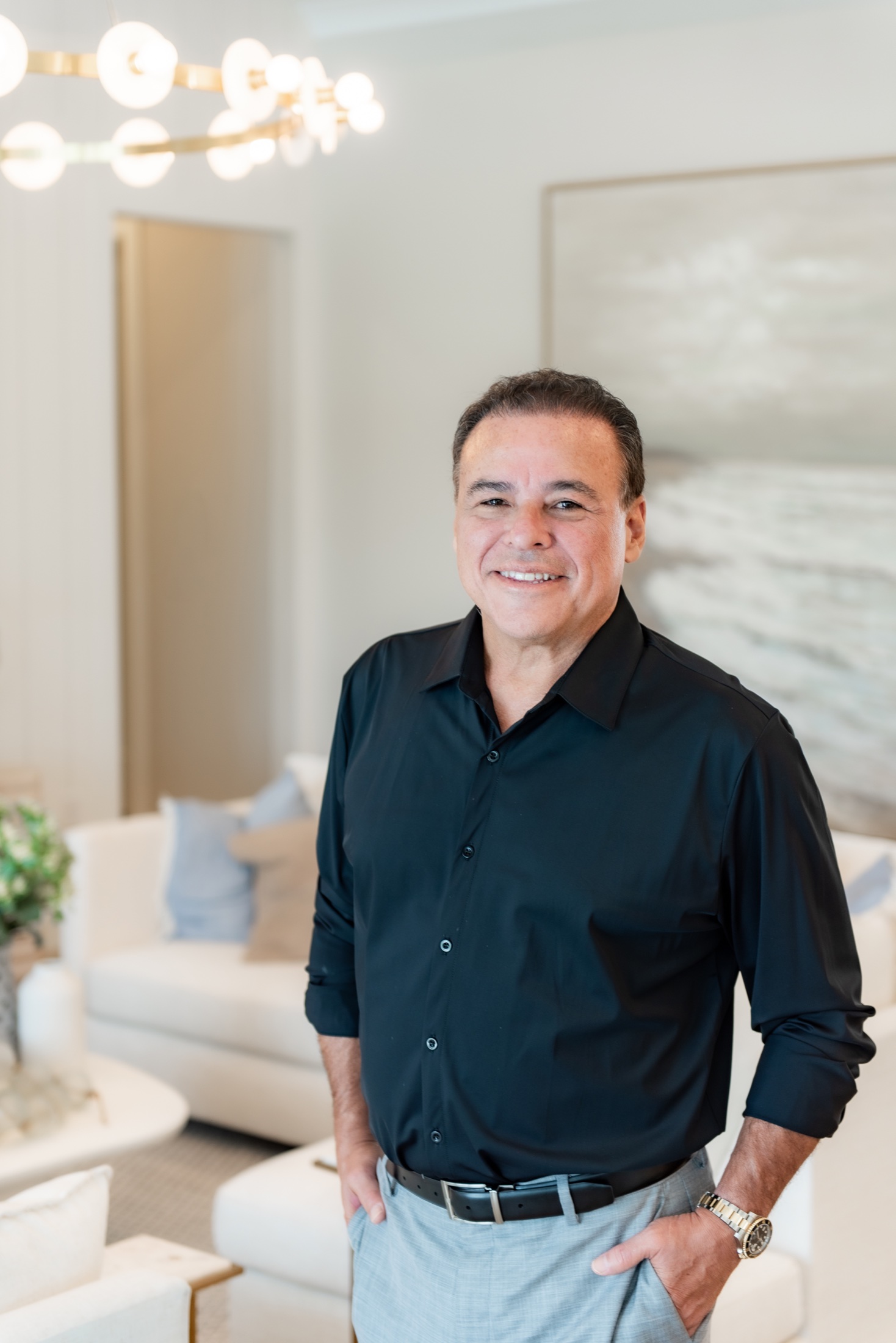 Approachable executive headshot of a South Florida businessman