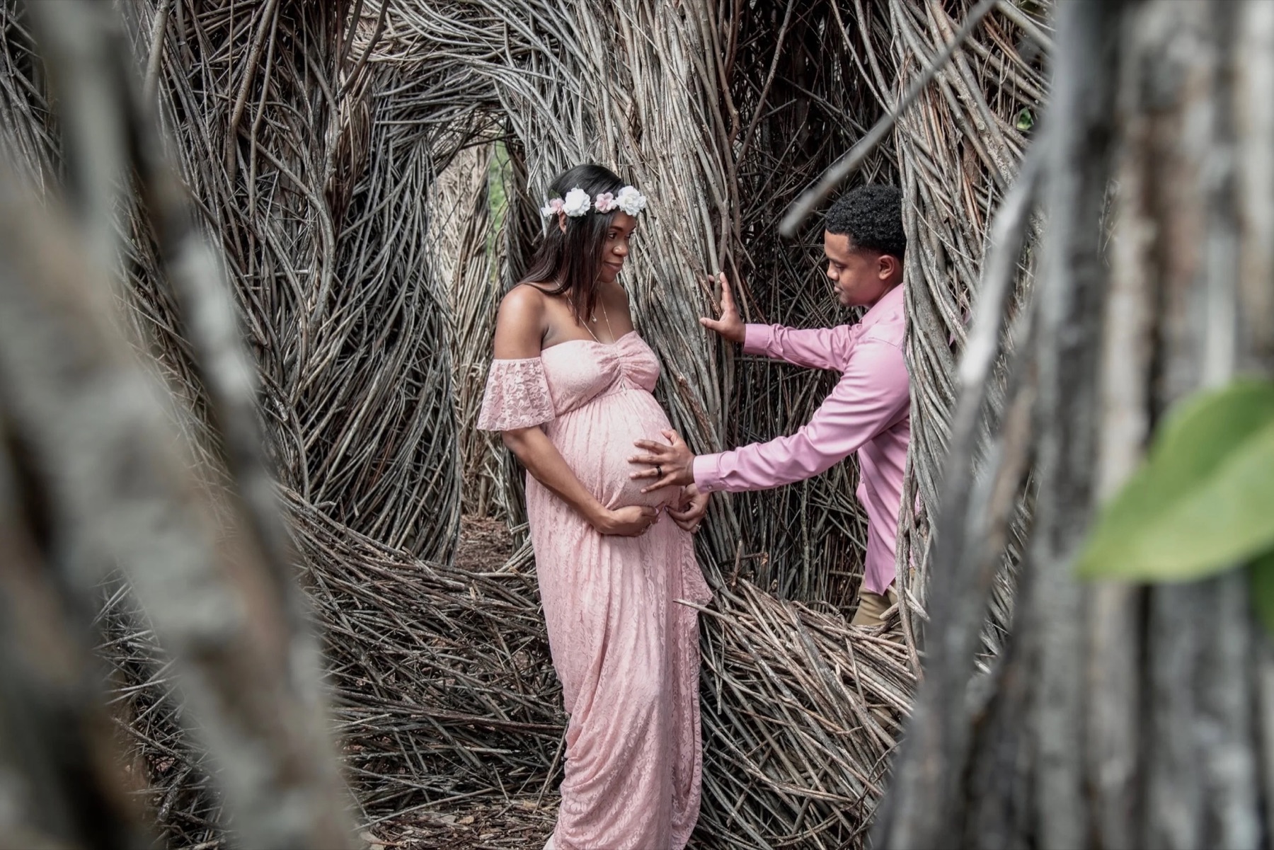 Artful South Florida maternity portrait by Photos by Karli